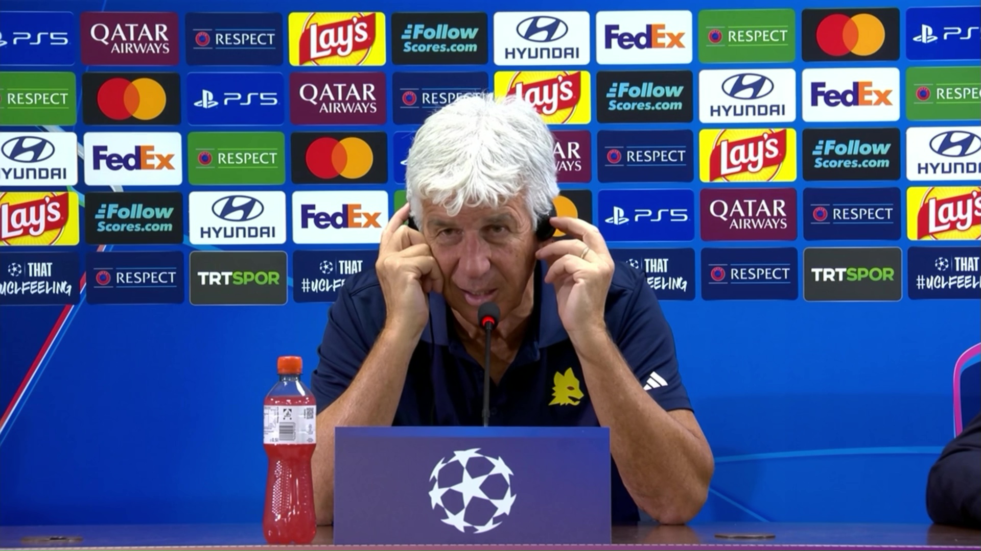 Gasperini dopo Fenerbahçe-Roma 1-1: «Koné fuori per infortunio. Dybala straordinario»
