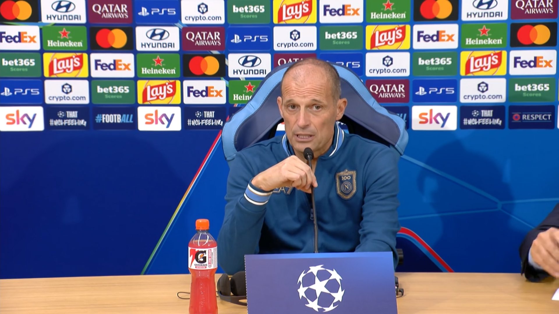 Napoli in crisi, Allegri: «Mi metto in discussione tutti i giorni. Critiche eccessive»