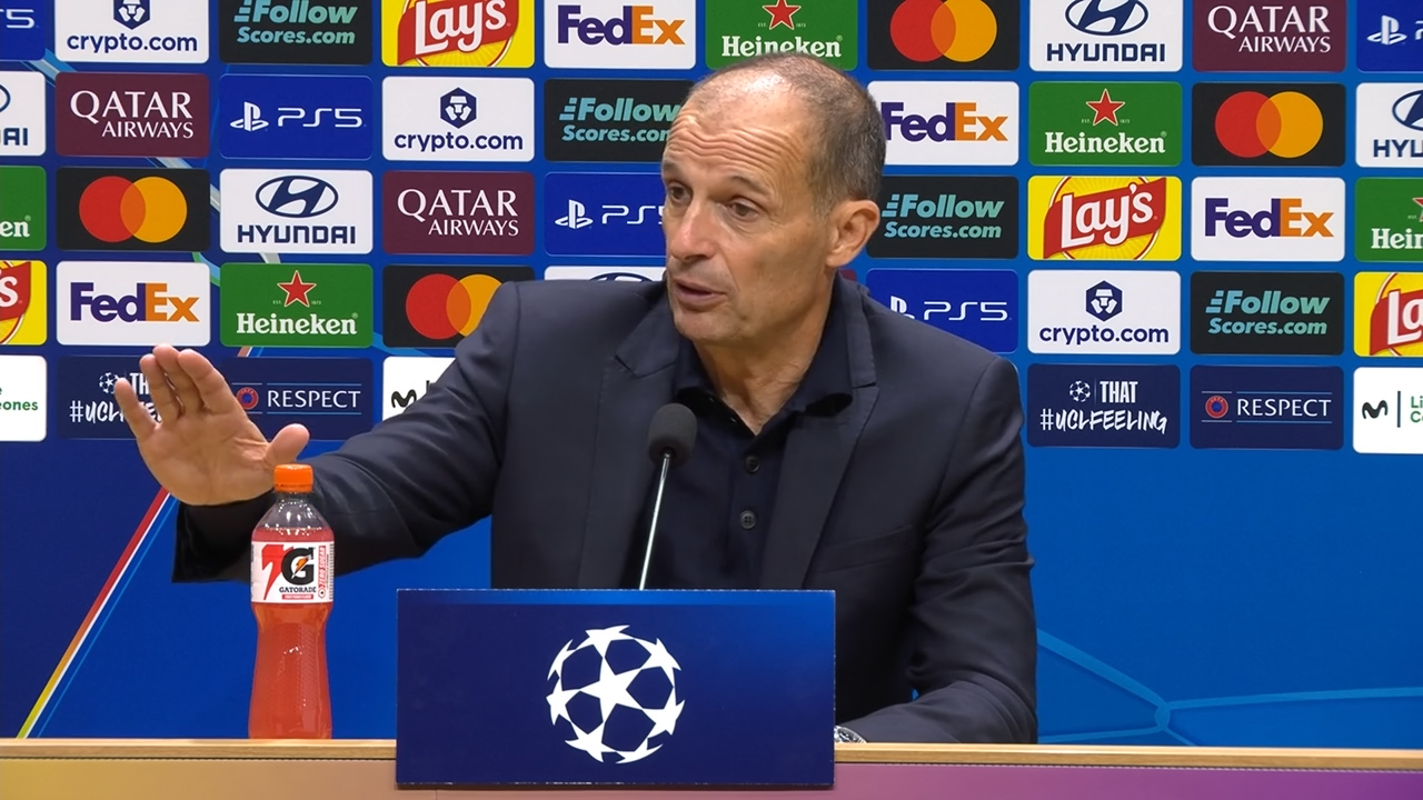 Allegri sbotta per il ko del Napoli con il Villarreal: «Non dobbiamo andare in confusione»
